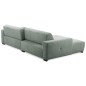 Canapé d'angle profondeur réglable AUSTINI tissu de qualité vert pale 4 places, angle gauche (vu de face) Canapé d'angle profondeur réglable AUSTINI tissu de qualité vert pale 4 places, angle gauche (vu de face)