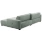 Canapé d'angle profondeur réglable AUSTINI tissu de qualité vert pale 4 places, angle droit (vu de face) Canapé d'angle profondeur réglable AUSTINI tissu de qualité vert pale 4 places, angle droit (vu de face)