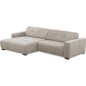 Canapé d'angle profondeur réglable AUSTINI tissu de qualité beige 4 places, angle gauche (vu de face) Canapé d'angle profondeur réglable AUSTINI tissu de qualité beige 4 places, angle gauche (vu de face)