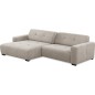 Canapé d'angle profondeur réglable AUSTINI tissu de qualité beige 4 places, angle gauche (vu de face) Canapé d'angle profondeur réglable AUSTINI tissu de qualité beige 4 places, angle gauche (vu de face)