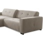 Canapé d'angle profondeur réglable AUSTINI tissu de qualité beige 4 places, angle gauche (vu de face) Canapé d'angle profondeur réglable AUSTINI tissu de qualité beige 4 places, angle gauche (vu de face)