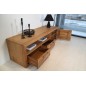 Meuble TV contemporain en bois massif, WELSON