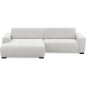 Canapé d'angle profondeur réglable AUSTINI tissu de qualité blanc cassé 4 places, angle gauche (vu de face) Canapé d'angle profondeur réglable AUSTINI tissu de qualité blanc cassé 4 places, angle gauche (vu de face)