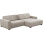 Canapé d'angle profondeur réglable AUSTINI tissu de qualité beige 4 places, angle droit (vu de face) Canapé d'angle profondeur réglable AUSTINI tissu de qualité beige 4 places, angle droit (vu de face)