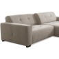 Canapé d'angle profondeur réglable AUSTINI tissu de qualité beige 4 places, angle droit (vu de face) Canapé d'angle profondeur réglable AUSTINI tissu de qualité beige 4 places, angle droit (vu de face)