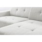 Canapé d'angle profondeur réglable AUSTINI tissu de qualité blanc cassé 4 places, angle droit (vu de face) Canapé d'angle profondeur réglable AUSTINI tissu de qualité blanc cassé 4 places, angle droit (vu de face)