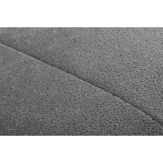Canapé d'angle convertible en velours luxe - 5 places, SIENNA, gris, angle gauche