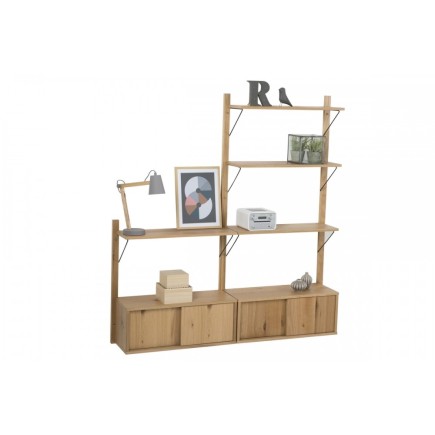 Etagère murale décorative et pratique, DENZEL, Bois