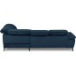 Canapé d'angle convertible en velours luxe - 5 places, SIENNA, bleu foncé, angle droit Canapé d'angle convertible en velours luxe - 5 places, SIENNA, bleu foncé, angle droit