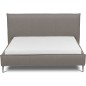 Lit design en cuir italien de luxe AURENE, taupe, 180x200 Lit design en cuir italien de luxe AURENE, taupe, 180x200