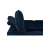 Canapé d'angle convertible en velours luxe - 5 places, SIENNA, bleu foncé, angle droit Canapé d'angle convertible en velours luxe - 5 places, SIENNA, bleu foncé, angle droit