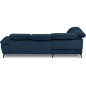 Canapé d'angle convertible en velours luxe - 5 places, SIENNA, bleu foncé, angle gauche Canapé d'angle convertible en velours luxe - 5 places, SIENNA, bleu foncé, angle gauche