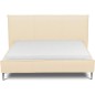 Lit design en cuir italien de luxe AURENE, beige, 140x200 Lit design en cuir italien de luxe AURENE, beige, 140x200