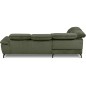 Canapé d'angle convertible en velours luxe - 5 places, SIENNA, vert foncé, angle gauche Canapé d'angle convertible en velours luxe - 5 places, SIENNA, vert foncé, angle gauche