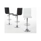 Lot de 2 tabourets design en simili cuir blanc, AZINA