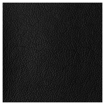 Lit design en cuir italien de luxe AURENE, noir, 140x200