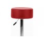 Lot de 2 tabourets design en simili cuir rouge, DUSTIN
