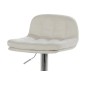 Tabouret design en simili cuir blanc, HANOVRE