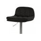 Tabouret design en simili cuir noir, HANOVRE