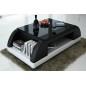 Table basse design VALINA, noir et blanc