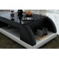 Table basse design VALINA, noir et blanc