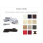 Canapé d'angle fonction relax en cuir italien 5 places CONFORTO, couleur personnalisée, angle gauche