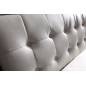 Lit en cuir italien de luxe BRIO, blanc et noir, 160x200