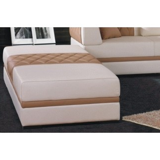 Grand pouf banquette modèle RIVA en cuir italien