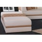 Grand pouf banquette modèle RIVA en cuir italien, Personnalisé