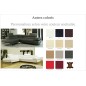 Canapé d'angle en cuir italien 5/6 places VARGA, personnalisé, angle gauche