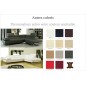 Canapé d'angle en cuir italien 5/6 places VARGA, personnalisé, angle droit