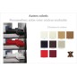 Canapé d'angle en cuir italien 5 places HELIOS, personnalisé, angle droit
