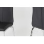 Lot de 4 chaises ASTRIA en cuir artificiel, noir