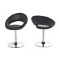 Lot de 2 chaises design noires, PLAZZA