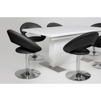Lot de 2 chaises design noires, PLAZZA