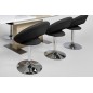 Lot de 2 chaises design noires, PLAZZA