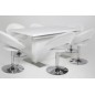 Lot de 2 chaises design blanches, PLAZZA