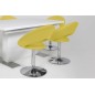 Lot de 2 chaises design jaunes, PLAZZA