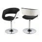 Chaise design bicolore noir et blanc, GRETA