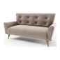 Canapé 2 places en tissu de qualité LACINI, beige