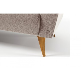Canapé 2 places en tissu de qualité LACINI, beige