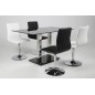Lot de 2 chaises PIKETI en simili cuir, noir