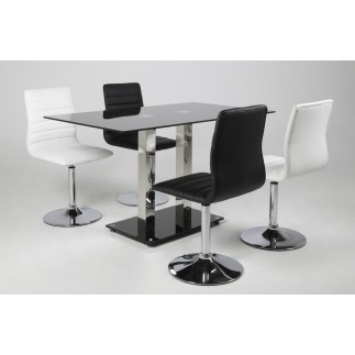 Lot de 2 chaises PIKETI en simili cuir, blanc