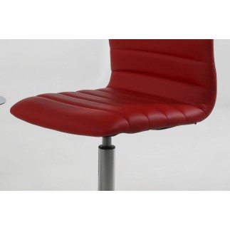 Lot de 2 chaises PIKETI en simili cuir, rouge