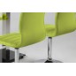 Lot de 2 chaises PIKETI en simili cuir, vert