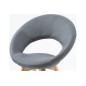 Lot de 2 chaises PLAISANCE en tissu, gris