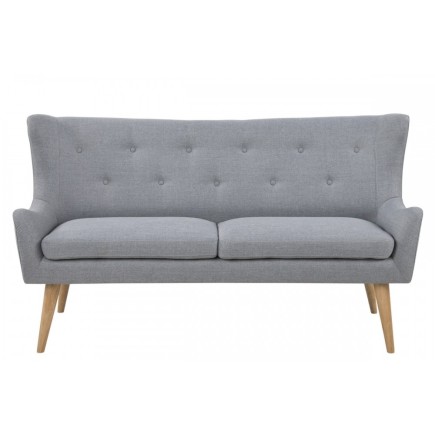 Canapé 3 places en tissu de qualité KASTEL, gris