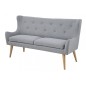 Canapé 3 places en tissu de qualité KASTEL, gris
