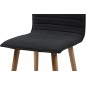 Lot de 2 chaises design tissu gris foncé, KENZI