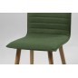 Lot de 2 chaises design tissu vert, KENZI